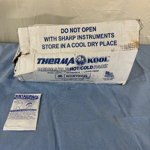 1 Case (100 each) NEW Nortech Labs TKDP45100 4 x 5.75 Therma Kool Non-Toxic Reusable Latex-Free HotCold Dental Pack - Dentist Recommended &amp Hospital Proven Relief (open box)