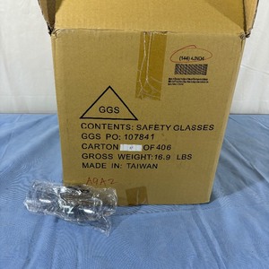 1 Case (144 each) NEW Condor 4JND4 Safety Glasses Clear, Uncoated, Universal Size