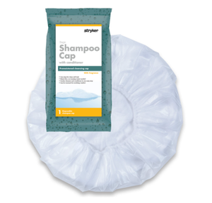 2 Boxes NEW Stryker 7909 Sage Single-Use Rinse-Free Premoistened Cleansing Shampoo Cap with Conditioner (open box)