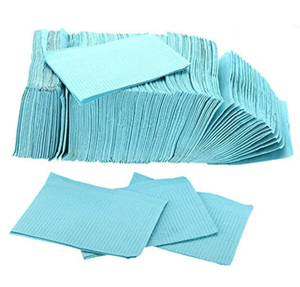 1 Case (500 each) NEW Patterson Dental 13 x 18 Legacy Patient Towels Poly-Backed Bibs - 3-Ply Tissue with 1-Ply Poly Backing&nbsp&nbsp