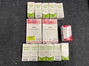 lot 9 image: Iron and Biotin Supplements