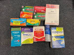 lot 15 image: Mixed lot of Pain Relief, Vitamins, and Sleep Aids