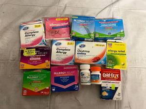 lot 38 image: 12 Pack of Allergy Relief and Pack of Cold-Eeze
