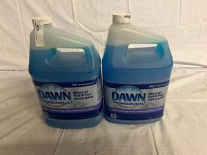lot 39 image: 2 Gallon Jugs of Dawn Dish Soap
