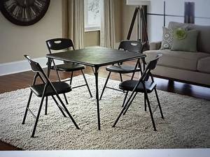 lot 56 image: COSCO 5-Pc. Folding Table and Chair Set