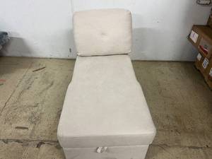 lot 66 image: Tan Sofa Secional Piece with Storage Area