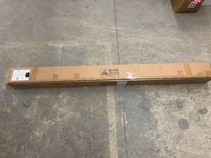 lot 99 image: Amazon Basics Modern Medal Platform Bed with Wood Slat Support