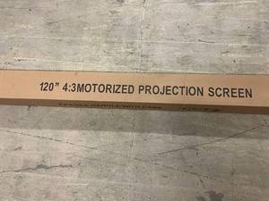 lot 140 image: 120 43 Motorized Projector Screen