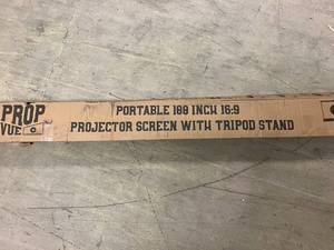 lot 142 image: ProVue 100 Portable Projector Screen with Tripod Stand