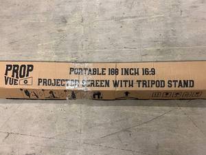 lot 143 image: ProVue 100 Portable Projector Screen with Tripod Stand