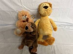 lot 189 image: Teddy Bear, Lion, and Otter Suffed Animals