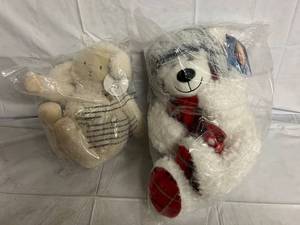 lot 210 image: Rabbit and Dog Stuffed Animals