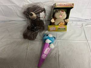 lot 214 image: Teddy Bear, Chipmunk, and Dog Toy