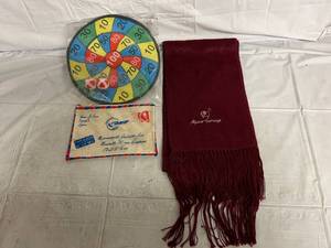 lot 219 image: Dart Game, Tote Bag, and Scarf