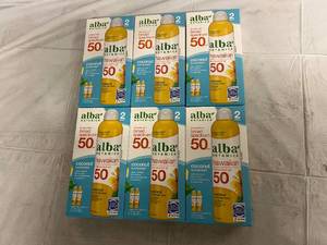 lot 318 image: 6 Boxes of Alba Botanical Hawaiian 50 SPF Coconut Sunscreen