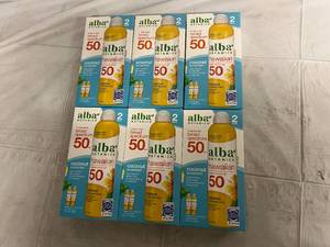 lot 319 image: 6 Boxes of Alba Botanical Hawaiian 50 SPF Coconut Sunscreen