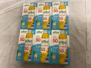 lot 323 image: 6 Boxes of Alba Botanical Hawaiian 50 SPF Coconut Sunscreen