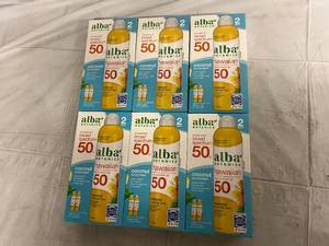 lot 324 image: 6 Boxes of Alba Botanical Hawaiian 50 SPF Coconut Sunscreen