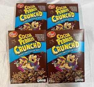 lot 247 image: 4x 11.5oz Cocoa Pebbles Crunch Cereal