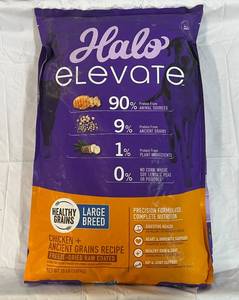 lot 416 image: 20lbs Halo Large Breed Dog Food