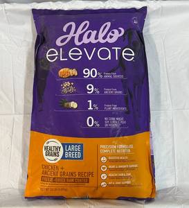 lot 417 image: 20lbs Halo Large Breed Dog Food