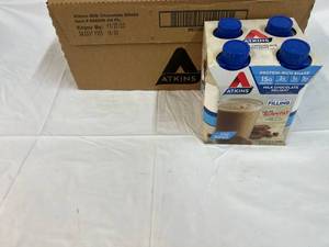 lot 375 image: 3x 4pack 11oz Atkins Protein Shake Milk Chocolate Delight
