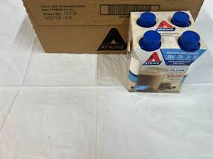lot 376 image: 3x 4pack 11oz Atkins Protein Shake Milk Chocolate Delight