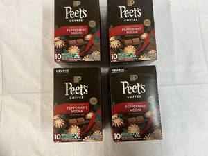 lot 383 image: 4x 10ct Peets Peppermint Mocha K-cups-82024