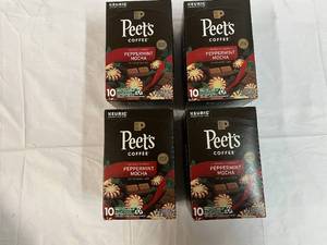 lot 384 image: 4x 10ct Peets Peppermint Mocha K-cups-82024