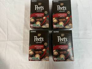 lot 386 image: 4x 10ct Peets Peppermint Mocha K-cups-82024