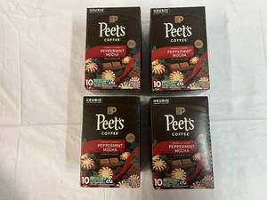lot 388 image: 4x 10ct Peets Peppermint Mocha K-cups-82024