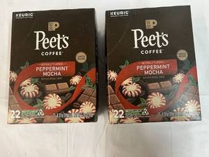 lot 389 image: 2x 22ct Peets Peppermint Mocha K-cups-82024