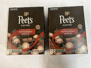 lot 390 image: 2x 22ct Peets Peppermint Mocha K-cups-82024