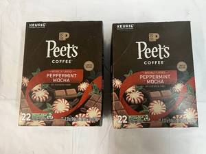 lot 393 image: 2x 22ct Peets Peppermint Mocha K-cups-82024