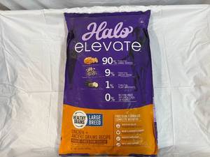 lot 413 image: 20lbs Halo Large Breed Dog Food