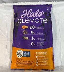 lot 415 image: 20lbs Halo Large Breed Dog Food