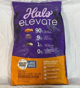 lot 419 image: 20lbs Halo Large Breed Dog Food