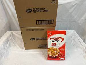 lot 421 image: 2x 8-9oz Boxes Post Premier Protein Cereal Best by 082023