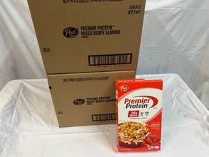 lot 423 image: 2x 8-9oz Boxes Post Premier Protein Cereal Best by 082023