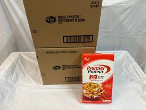 lot 425 image: 2x 8-9oz Boxes Post Premier Protein Cereal Best by 082023