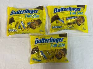 lot 437 image: 3x 10.2oz Bags Fun Size Butterfinger Candy Bars