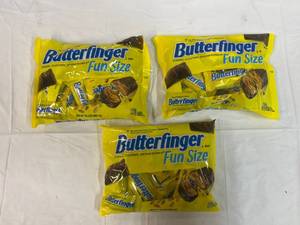 lot 438 image: 3x 10.2oz Bags Fun Size Butterfinger Candy Bars