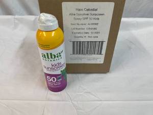 lot 449 image: 6x 6oz Alba Kids Sunscreen SPF 50-Clear Spray