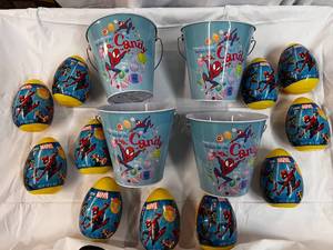 lot 13 image: Spiderman Easter Buckets & Filled Eggs