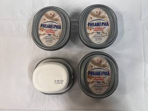 lot 42 image: 4x 7.5oz Philadelphia Cream Cheese-Garden Vegetable