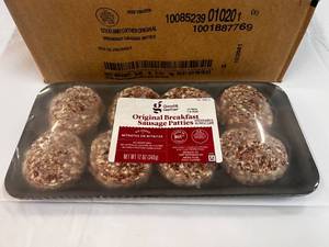 lot 63 image: G. 8x 12oz Good & Gather Breakfast Sausage Patties Best by 092023