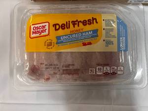lot 77 image: D. 8x 8oz Oscar Meyer Deli Fresh Lower Sodium Honey Uncured Ham