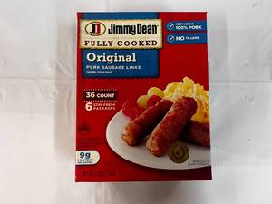 lot 89 image: L. 36 Count Package Jimmy Dean Sausage Links