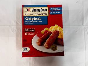 lot 90 image: L. 36 Count Package Jimmy Dean Sausage Links