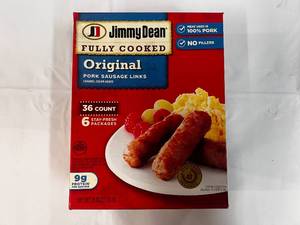 lot 91 image: L. 36 Count Package Jimmy Dean Sausage Links